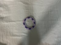 Lavender Luxe Glow beaded bracelet