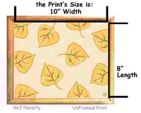 Image 3 of RnJ_PoplarLeaf_Ocher UnFramed Print