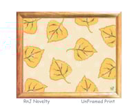 Image 1 of RnJ_PoplarLeaf_Ocher UnFramed Print
