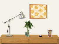 Image 4 of RnJ_PoplarLeaf_Ocher UnFramed Print