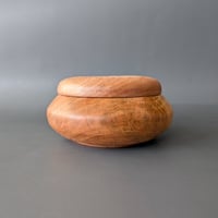 Image 3 of Lidded Vessel - Curly Maple and Maple 4.25 " x 2.125"