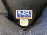 Image 3 of Real McCoys HBT work shirt, made in Japan, size 15 (M)