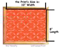 Image 3 of RnJ_DaisyGeo_Orange UnFramed Print