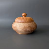 Image 4 of  Lidded Vessel - Spalted Maple 3.75 " x 2.75"