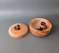 Image 5 of Lidded Vessel - Silver Maple and Maple with Bocote Knob 4.25" x 2.65"