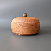 Image 2 of Lidded Vessel - Silver Maple and Maple with Bocote Knob 4.25" x 2.65"