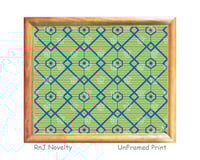 Image 1 of RnJ_DiamondTile_Blue UnFramed Print