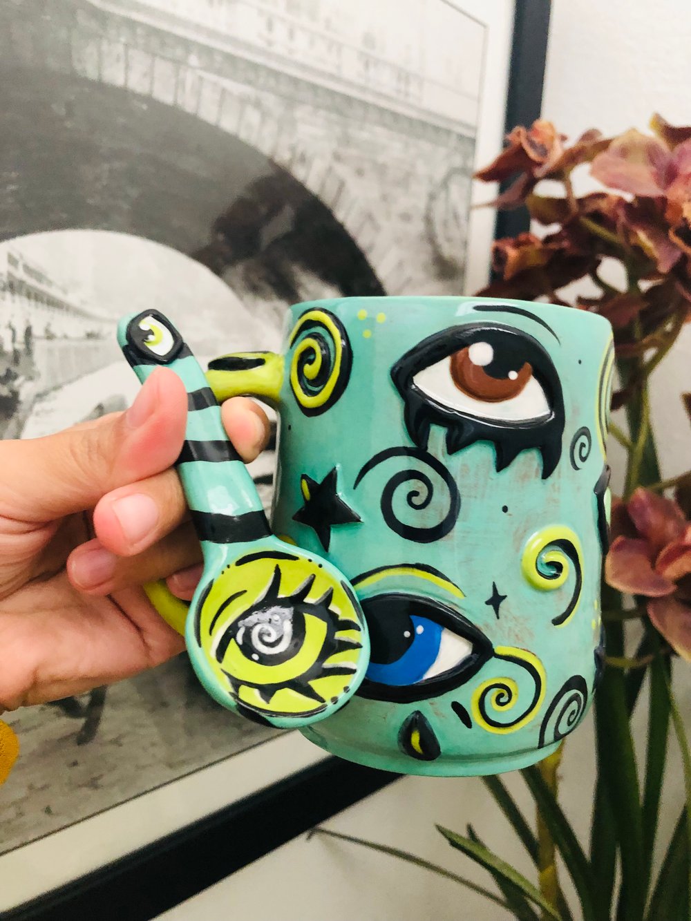 Image of Liberty- Eye mug and matching Spoon