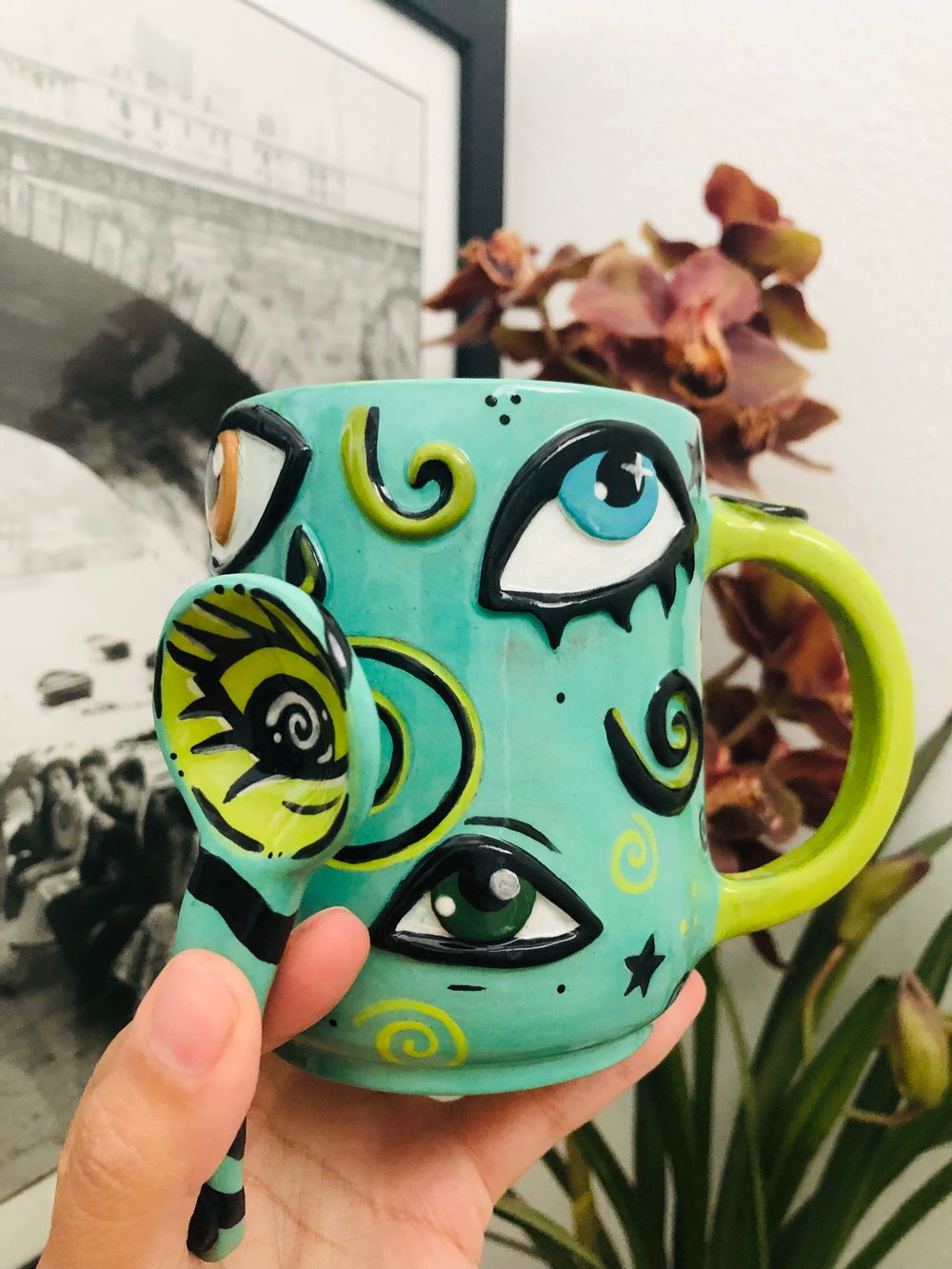 Image of Liberty- Eye mug and matching Spoon