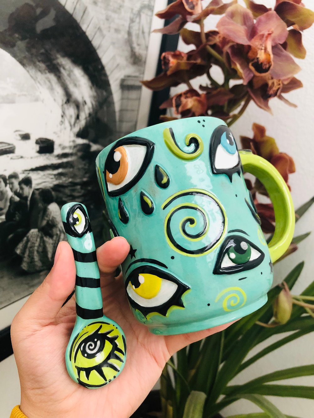 Image of Liberty- Eye mug and matching Spoon
