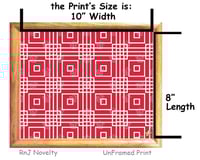 Image 3 of RnJ_Squared_Red UnFramed Print