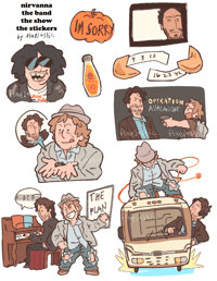 Image 3 of nirvanna the band the show the sticker sheet