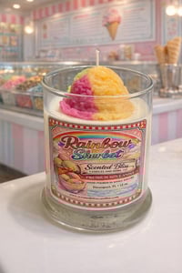 Rainbow Sherbet Candle