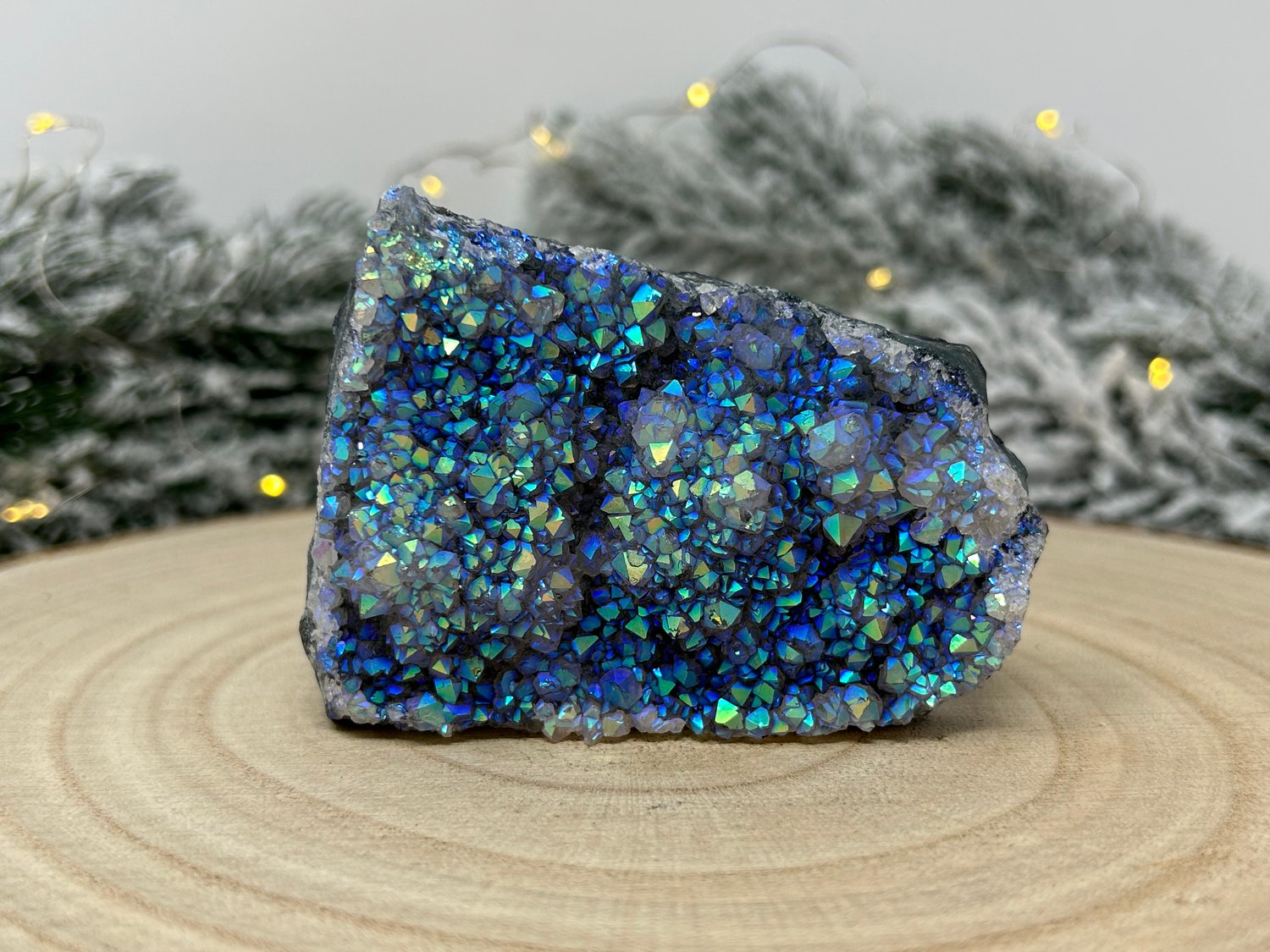 Image of OOAK Unicorn Aura Amethyst Crystal Cluster