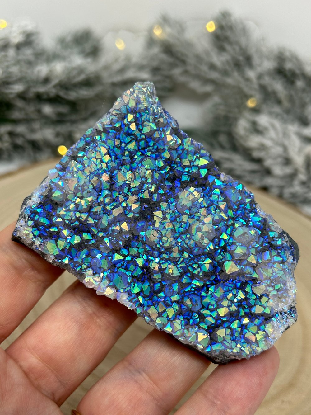 Image of OOAK Unicorn Aura Amethyst Crystal Cluster