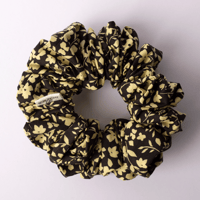 Regular Black Foral Cotton