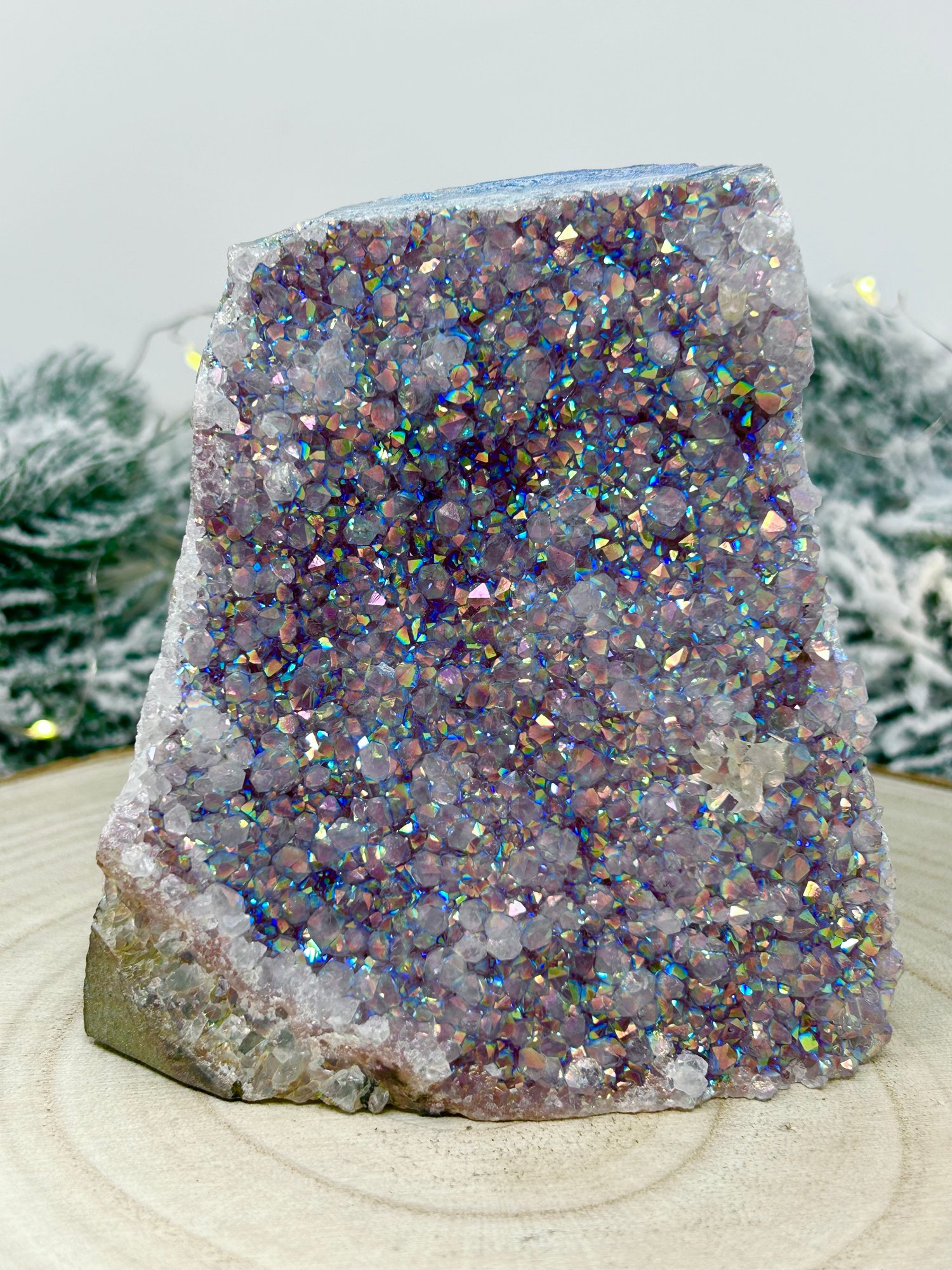 Image of OOAK Unicorn Aura Amethyst Crystal Geode