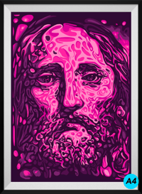 Pink Jesus Print
