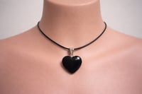Black Heart Pendant Necklace