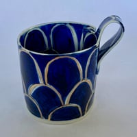 Image 3 of Blue and gold cups and jug