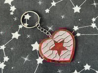 Image 1 of Winter Soldier Heart Keyring