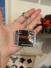 Image 1 of PS1 Game Case Keyrings