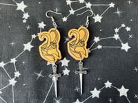Image 1 of Loki Helmet Earrings