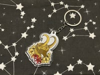 Image 1 of God of Mischief Helmet Keyring