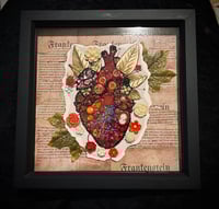 Image 1 of Frankenstein Heart Button Art
