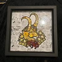 Image 1 of Loki Helmet Button Art