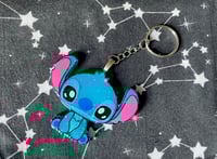 Blue Alien Keyring