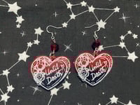 Until Death Heart Earrings