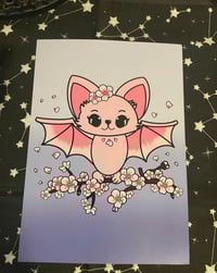 Image 2 of Sakura Bat Print