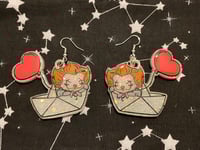 Clown Paper Boat Earrings