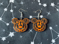 Image 2 of Pumpkin Mouse Earrings