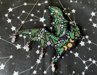 Image 1 of Floral Bat Wall Hanging