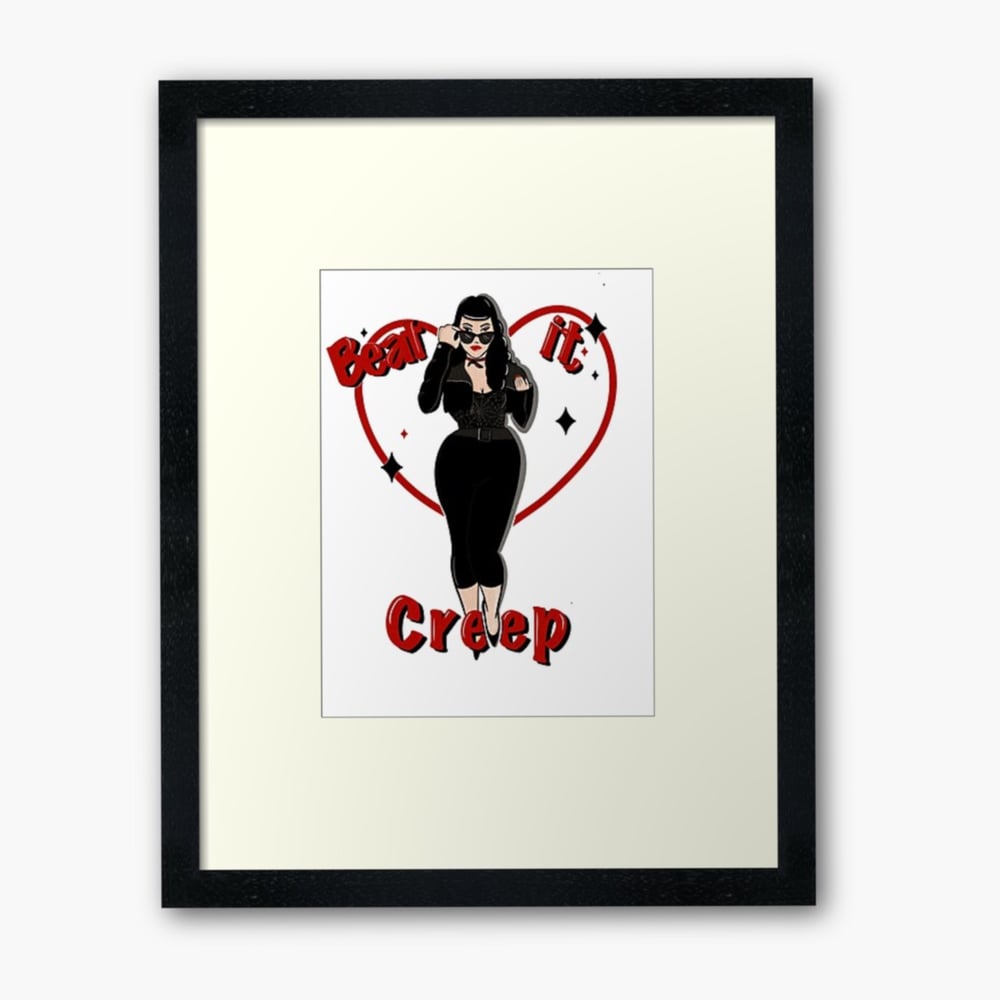 Image of ‘Beat it, creep’ A4 print 