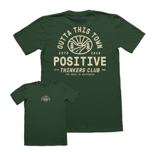 Image of Positive Thinkers Club T-Shirt | Forest Green 🌅