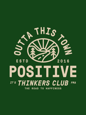 Image of Positive Thinkers Club T-Shirt | Forest Green 🌅