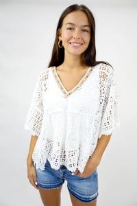 Seaside Muse Crochet Blouse