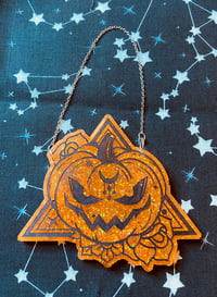Spooky Pumpkin Wall Hanging