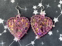 Image 2 of Ghoul Face Heart Earrings