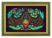 Image 1 of Sea of Nectar in green or gold frame
