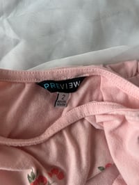 Image 4 of Preview Cat & Flowers Graphic Top