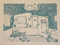 Image 1 of "Péniche" - Risographie (29,7x42cm)