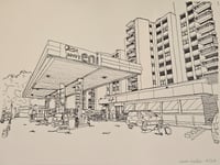 Image 1 of "Station ENI" - Risographie (29,7x42cm)