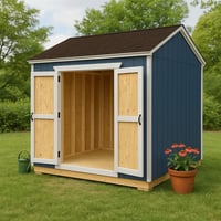 Image 3 of 10×12 Shed Plans | DIY Workshop & Storage Building Blueprint | Double-Door Design on longer Wall