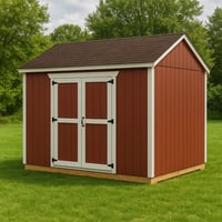 Image 4 of 10×12 Shed Plans | DIY Workshop & Storage Building Blueprint | Double-Door Design on longer Wall