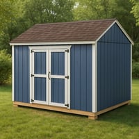 Image 5 of 10×12 Shed Plans | DIY Workshop & Storage Building Blueprint | Double-Door Design on longer Wall