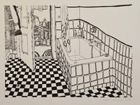 Image 1 of "Baignoire" - Risographie (29,7x42cm) 